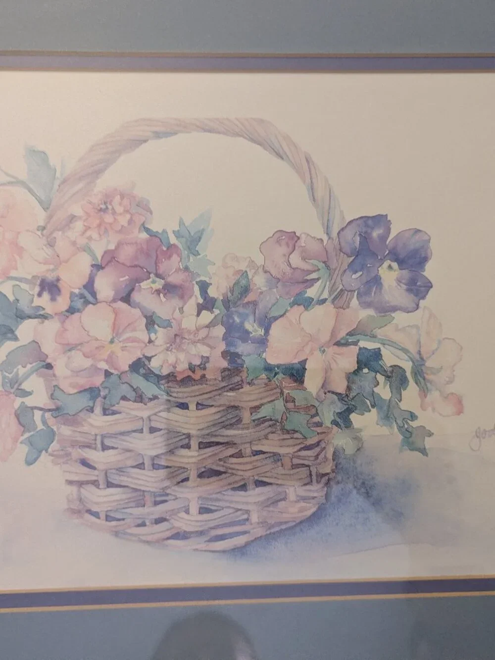 Vintage Framed Matted 